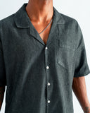 Vintage Black Denim Cuban Shirt