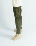 Olive Cargo Trouser - Relaxed Fit