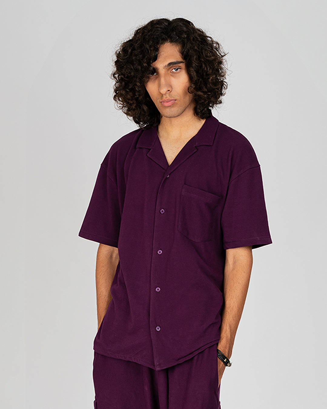 Purple Cuban Shirt