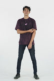 CORAL ACID WASH TEE - RELAXED FIT
